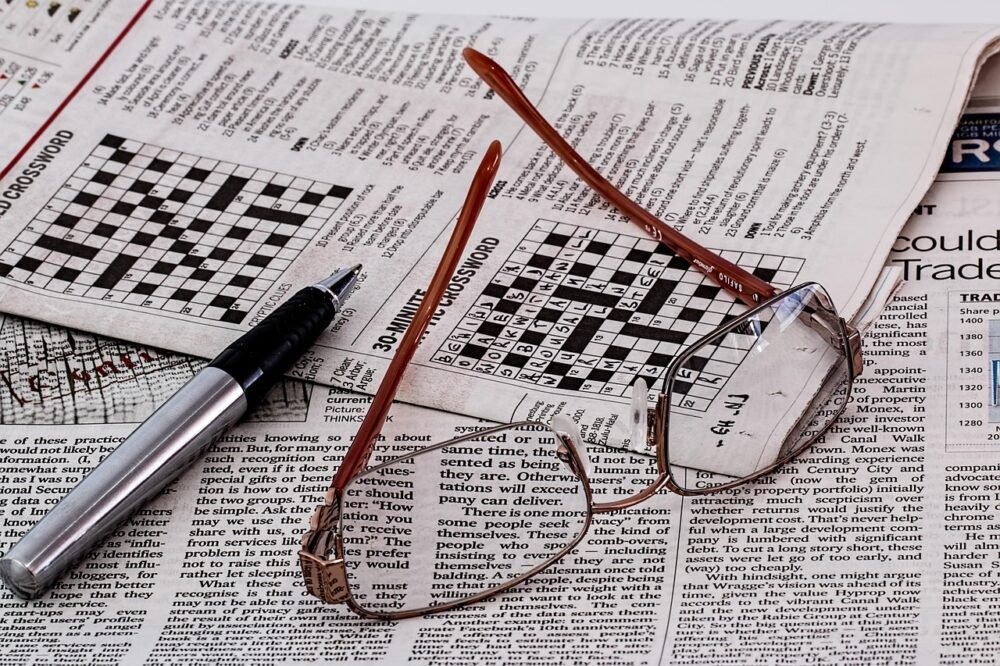 newspaper, news, media, spectacles, glasses, paper, eyeglasses, reading, print, medium, read, pages, crossword, puzzle, vision, press, communication, riddles, sudoku, eye-care, journal, newspaper, newspaper, crossword, crossword, crossword, crossword, crossword, sudoku